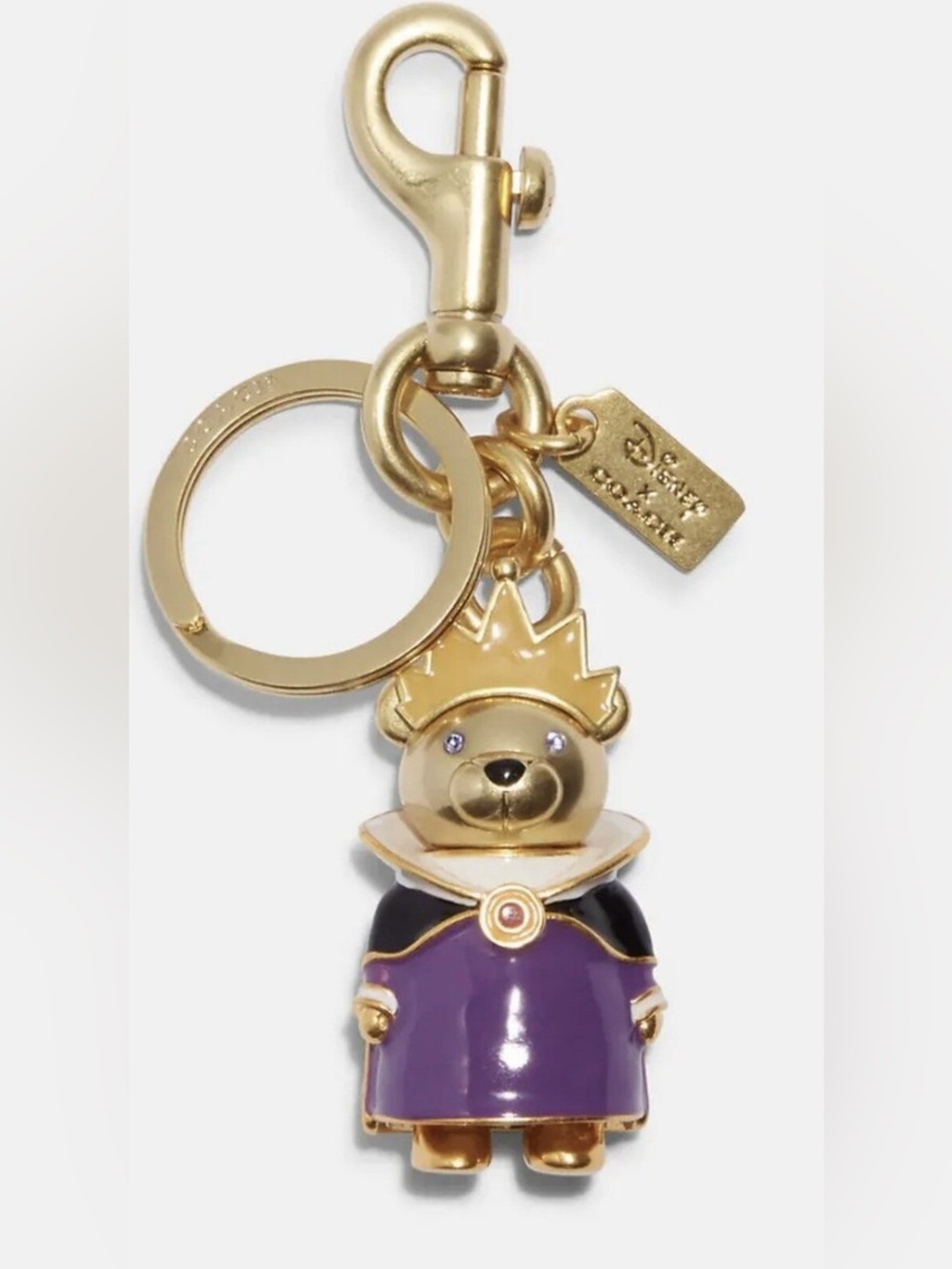 Coach X Disney Evil Queen Bear Bag Charm, NWT